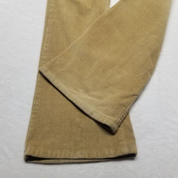 CALVIN KLEIN 8/32 Pants Flare Low Rise Corduroy Camel Tan Academia Bohemian Boho - Picture 2 of 11